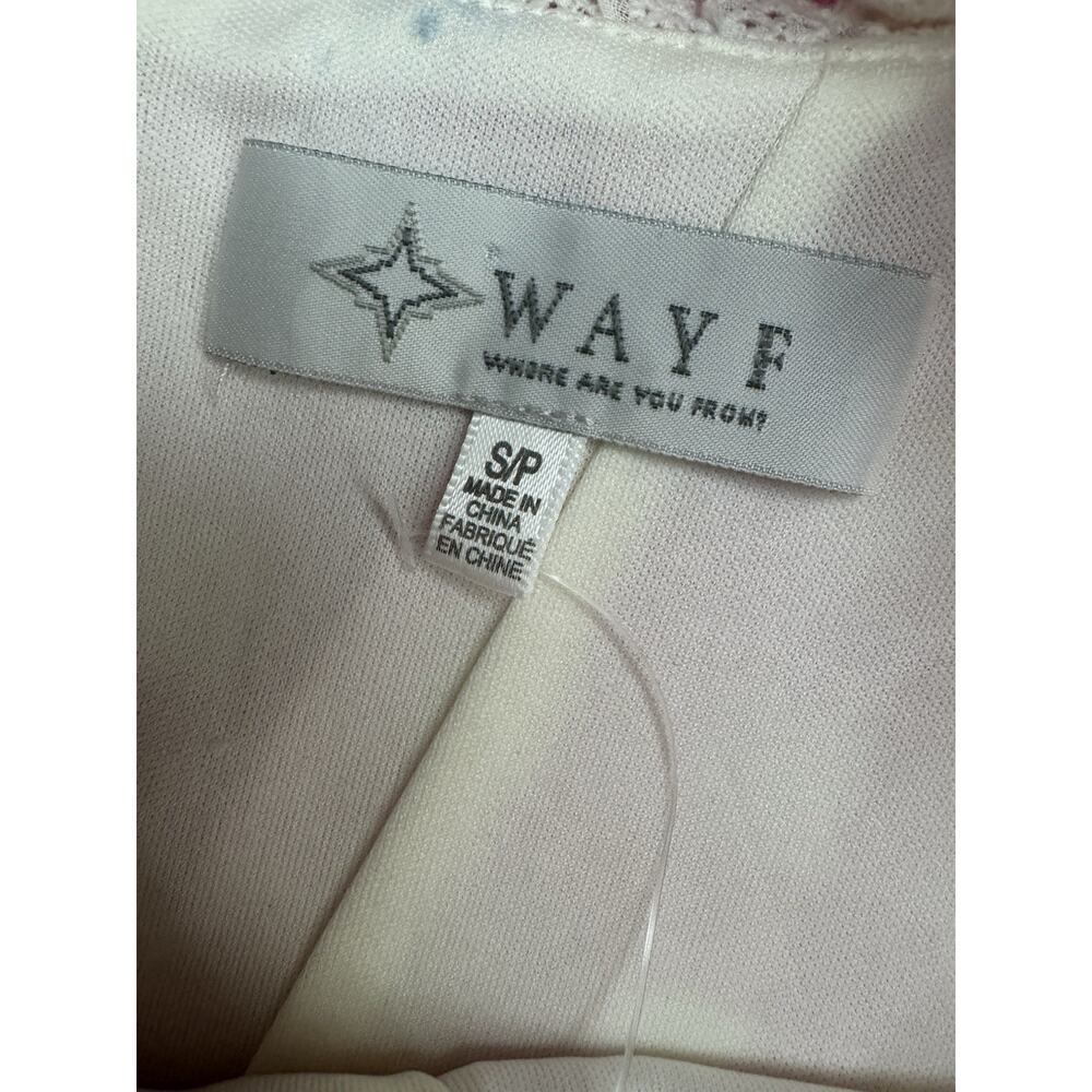 NWOT WAYF Gracie Pink Gingham Cotton Midi Dress Size Small - Picture 7 of 8